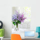 Bunch Lilac in Vase on Table Wall Mural