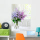 Bunch Lilac in Vase on Table Wall Mural