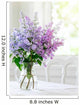 Bunch Lilac in Vase on Table Wall Mural