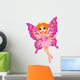 Illustration of a beautiful pink fairy Wall Decal