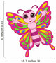 Cute butterfly cartoon Wall Decal