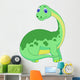 Cute dinosaur cartoon Wall Decal