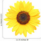 Sunflower Macro Over White Wall Decal