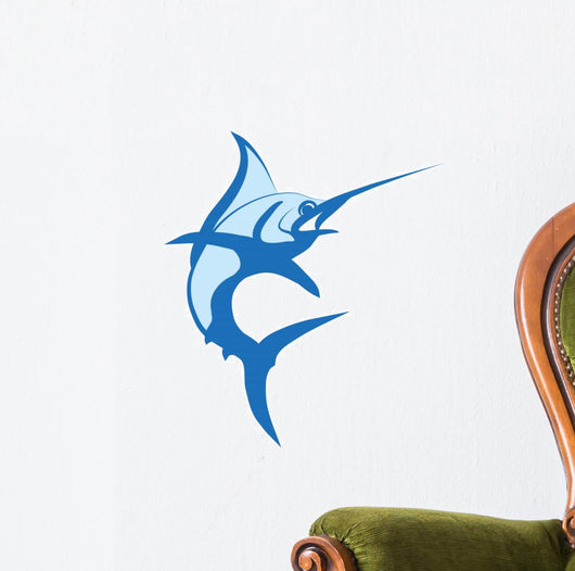 Marlin Vector Swordfish Illustration Wall Decal