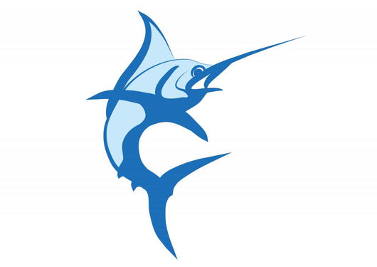 Marlin vector, swordfish illustration Wall Decal
