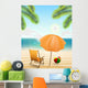 Beach with Parasol Chair