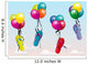 Thongs balloons Wall Mural