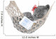 Cute Gray Kitten Sleep in Hammock with Open Book Wall Decal