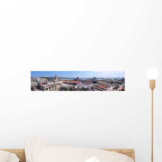 Panoramic view of old Havana buildings Wall Mural