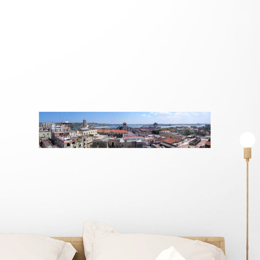 Panoramic view of old Havana buildings Wall Mural