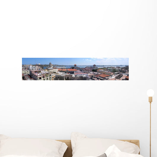 Panoramic view of old Havana buildings Wall Mural