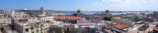 Panoramic view of old Havana buildings Wall Mural
