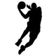 Basketball Player With Ball Wall Decal