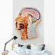 Human Body Model Brain Wall Mural