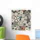 Seamless Vector Gear and Wall Decal