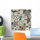 Seamless Vector Gear and Wall Decal