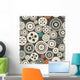 Seamless Vector Gear and Wall Decal