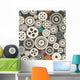 Seamless Vector Gear and Wall Decal