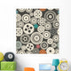 Seamless Vector Gear and Wall Decal
