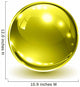 3D Glass Sphere Gold