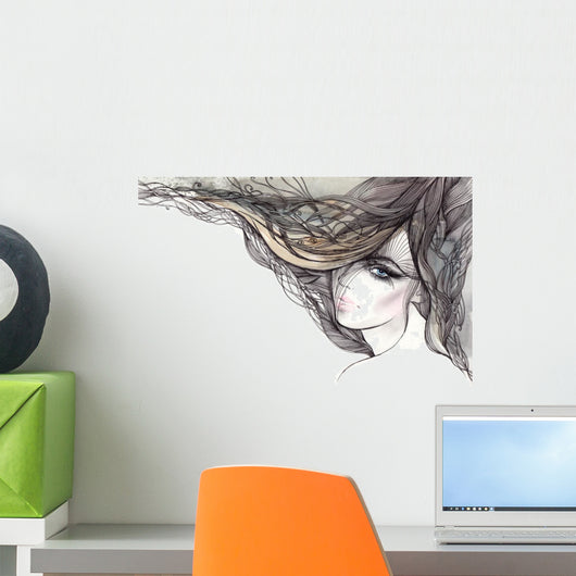 Woman with Beautiful Hair