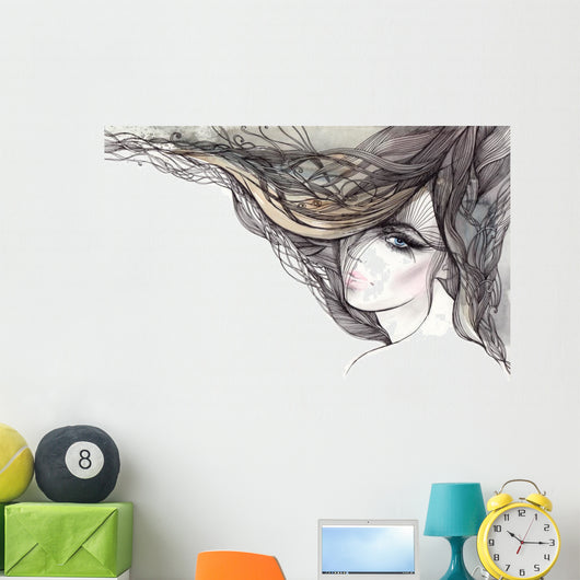 Woman with Beautiful Hair