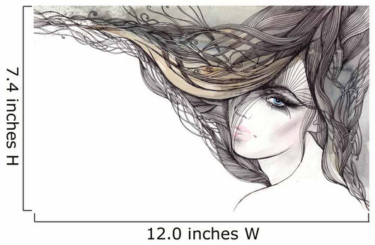 Woman with Beautiful Hair
