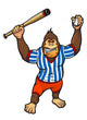Monkey Baseball Player