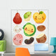 Kawaii Fruit Food Wall Decal