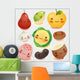 Kawaii Fruit Food Wall Decal
