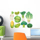 Cute Smiling Veggies Wall Decal
