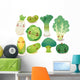 Cute Smiling Veggies Wall Decal