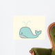 Cute Whale - Vector File EPS10 Wall Decal