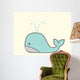 Cute Whale - Vector File EPS10 Wall Decal