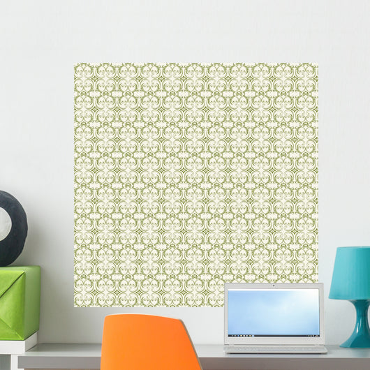 Seamless background with Arabic or Islamic ornaments style patte Wall Mural