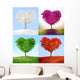 Tree of love in for season Wall Mural