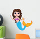 Cute Mermaid Cartoon Wall Decal