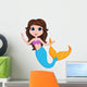 Cute Mermaid Cartoon Wall Decal