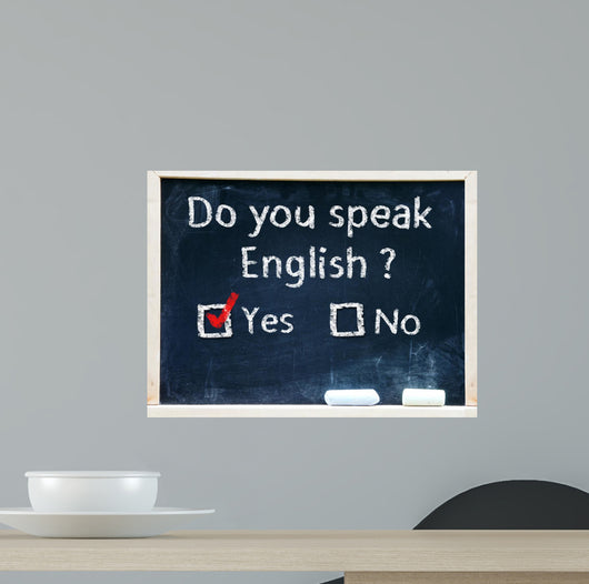 Do you speak english test Wall Mural