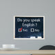 Do you speak english test Wall Mural