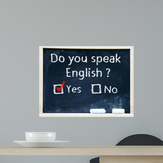 Do you speak english test Wall Mural