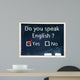Do you speak english test Wall Mural