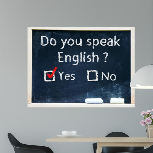 Do you speak english test Wall Mural