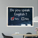 Do you speak english test Wall Mural