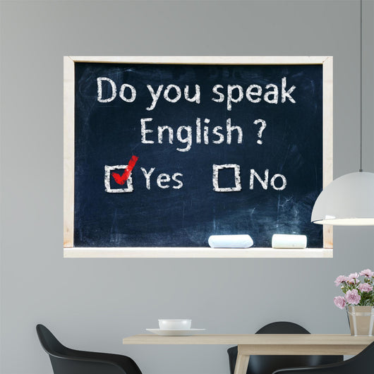 Do you speak english test Wall Mural