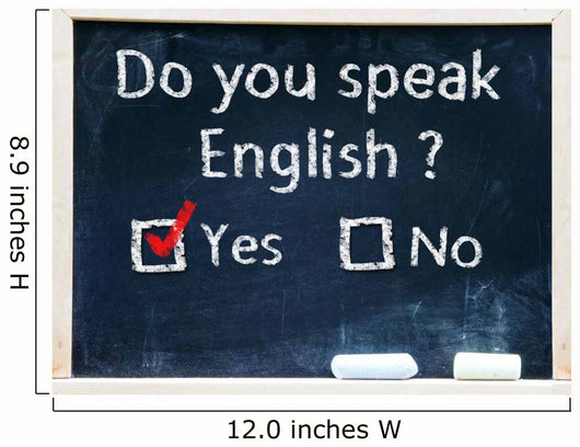 Do you speak english test Wall Mural
