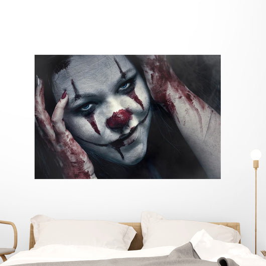 Crazy Clown Wall Decal