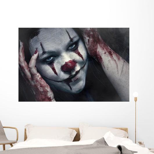 Crazy Clown Wall Decal