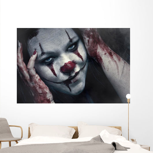 Crazy Clown Wall Decal