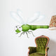 Dragonfly cartoon Wall Decal